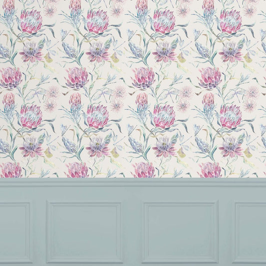 Moorehaven Wallpaper - Loganberry - Voyage Maison - MOOREHA/WPO/LOG - Premier Wallcovering