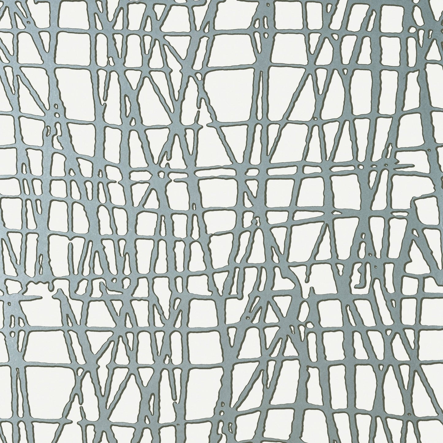 Mori Wallpaper - Metallic Silver - Thibaut - T449 - Premier Wallcovering