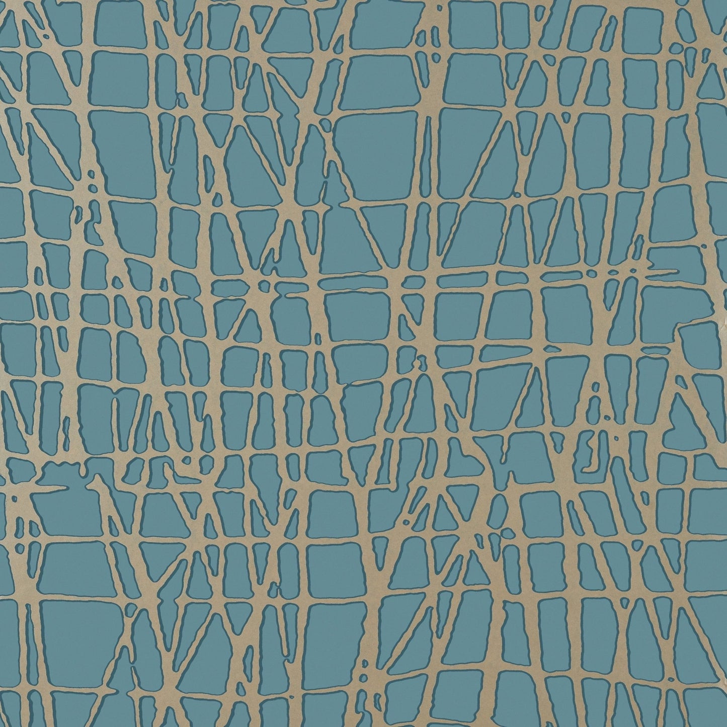 Mori Wallpaper - Metallic Pewter on Mineral - Thibaut - T455 - Premier Wallcovering