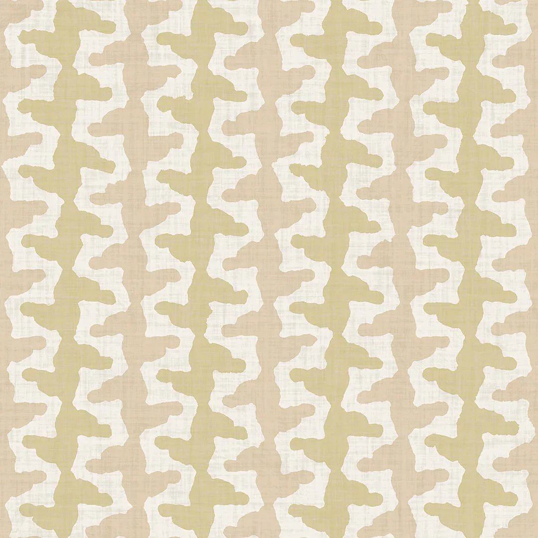 Morning Shore Wallpaper - Antique Gold and Soft Spice - LAN100288 - Lucie Annabel - Premier Wallcovering
