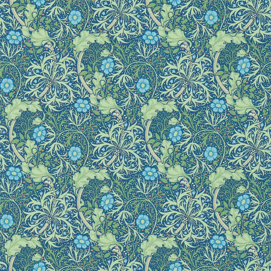 Morris Seaweed Wallpaper - Red/Gold - Morris & Co - 216469 - Premier Wallcovering