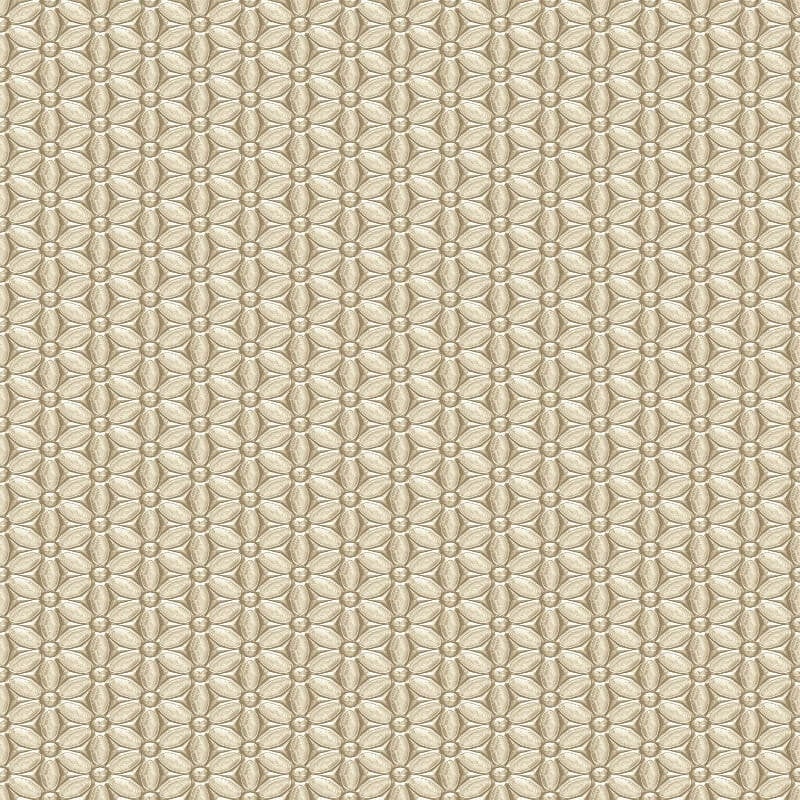 Mosaic Flowers Wallpaper - Gold - SK Filson - SK10008 - Premier Wallcovering