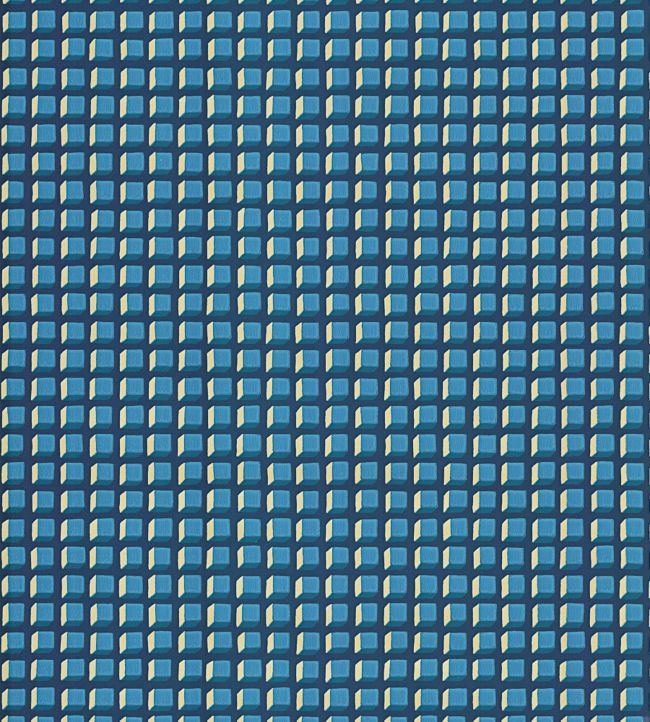 Mosaic Wallpaper - Petrol on Ink - 105/3016 - Cole & Son - Premier Wallcovering