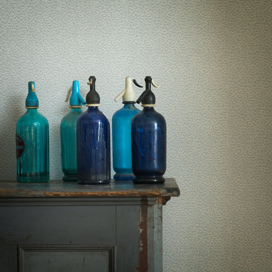 Moss Wallpaper - Leaf Green - Andrew Martin - GPWMOLE - Premier Wallcovering