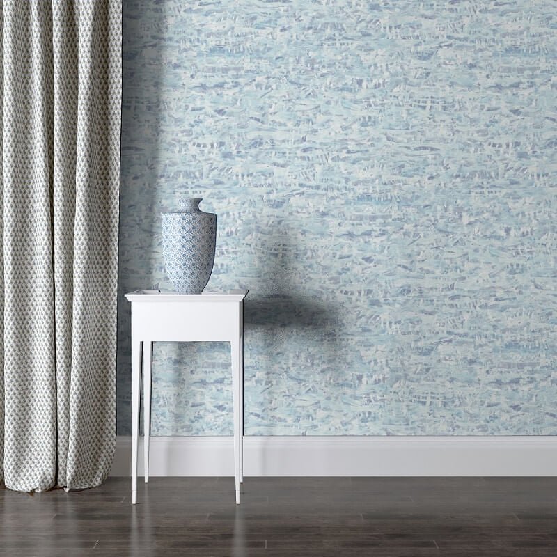 Mother of Pearl Wallpaper - Blue - SK Filson - SK10024 - Premier Wallcovering
