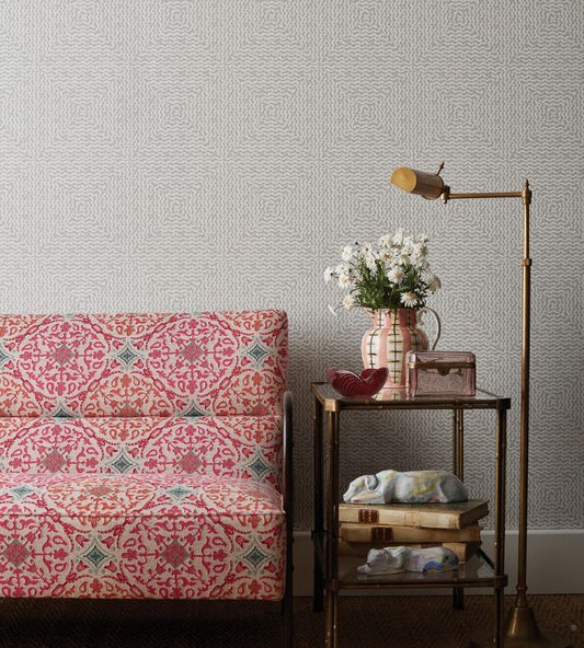 Mourlot Wallpaper - Ivory/Pearl - Nina Campbell - NCW4302 - 02 - Premier Wallcovering