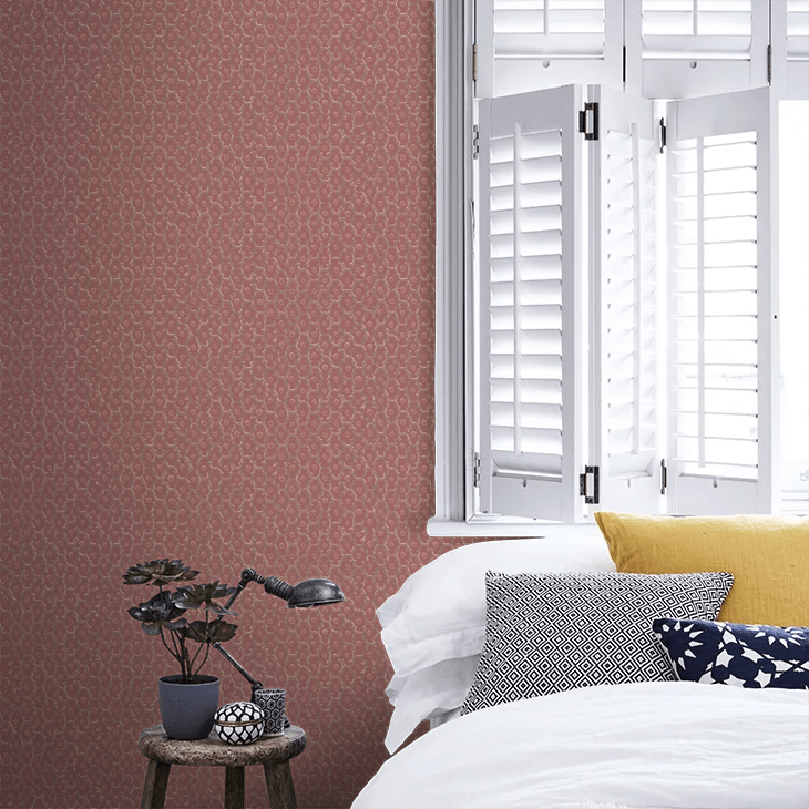 Moy Wallpaper - Red Ochre - Little Greene - 0260MOREDOZ - Premier Wallcovering