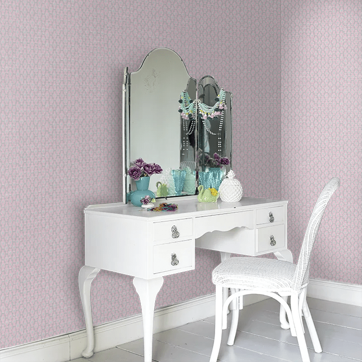 Moy Wallpaper - Pink - Little Greene - 0260MOPINKZ - Premier Wallcovering