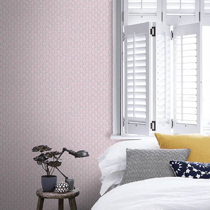 Moy Wallpaper - Pink - Little Greene - 0260MOPINKZ - Premier Wallcovering