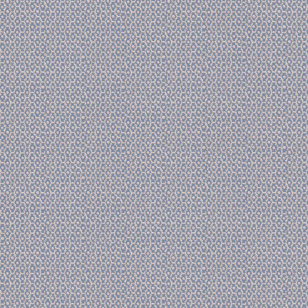 Moy Wallpaper - Blue - Little Greene - 0260MOBLUEZ - Premier Wallcovering