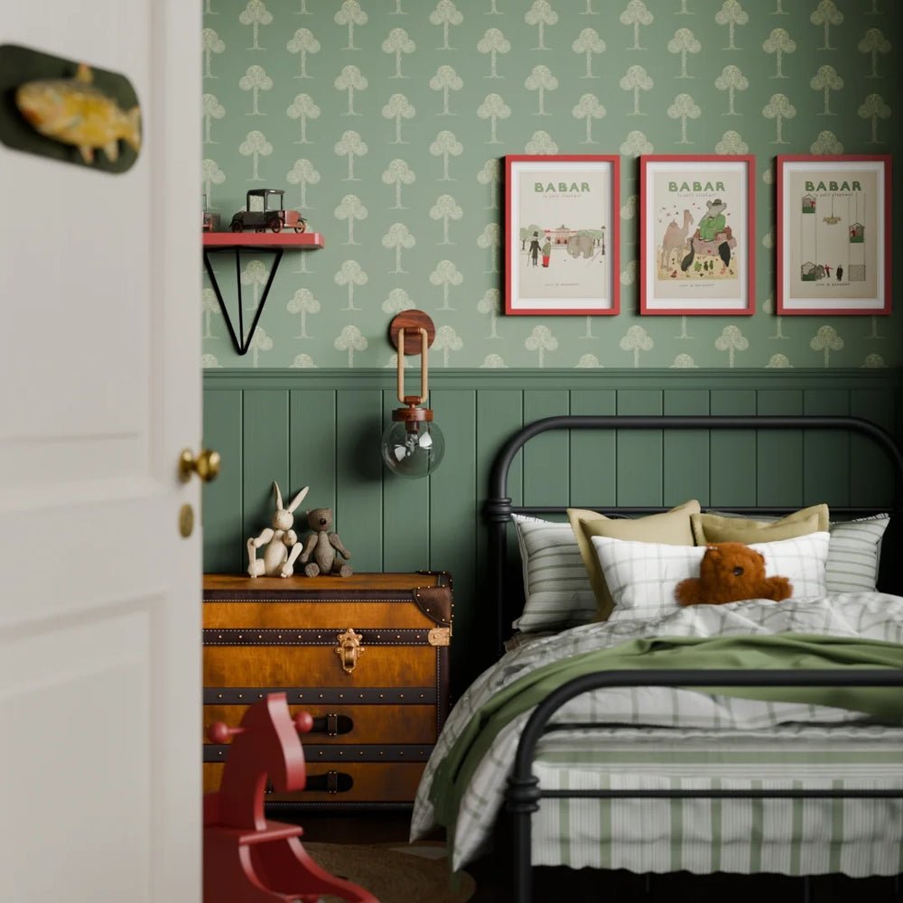 Mulberry Tree Wallpaper - Smokey Green - LAN100259 - Lucie Annabel - Premier Wallcovering