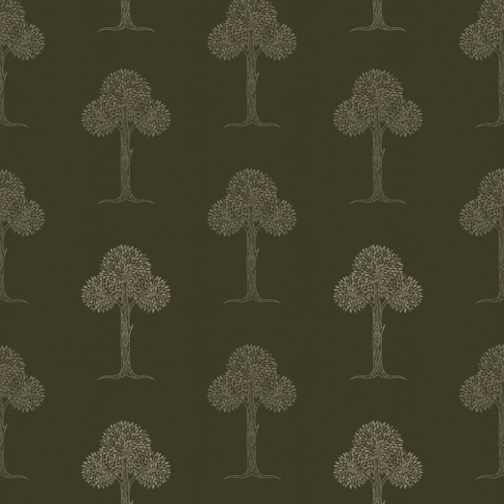 Mulberry Tree Wallpaper - Gentleman Green - LAN100258 - Lucie Annabel - Premier Wallcovering