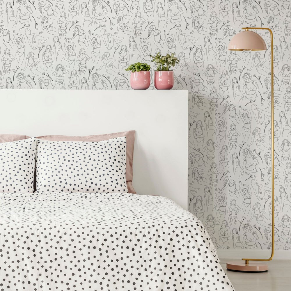 My Body Wallpaper - Monochrome - Lust Home - LH900152 - Premier Wallcovering