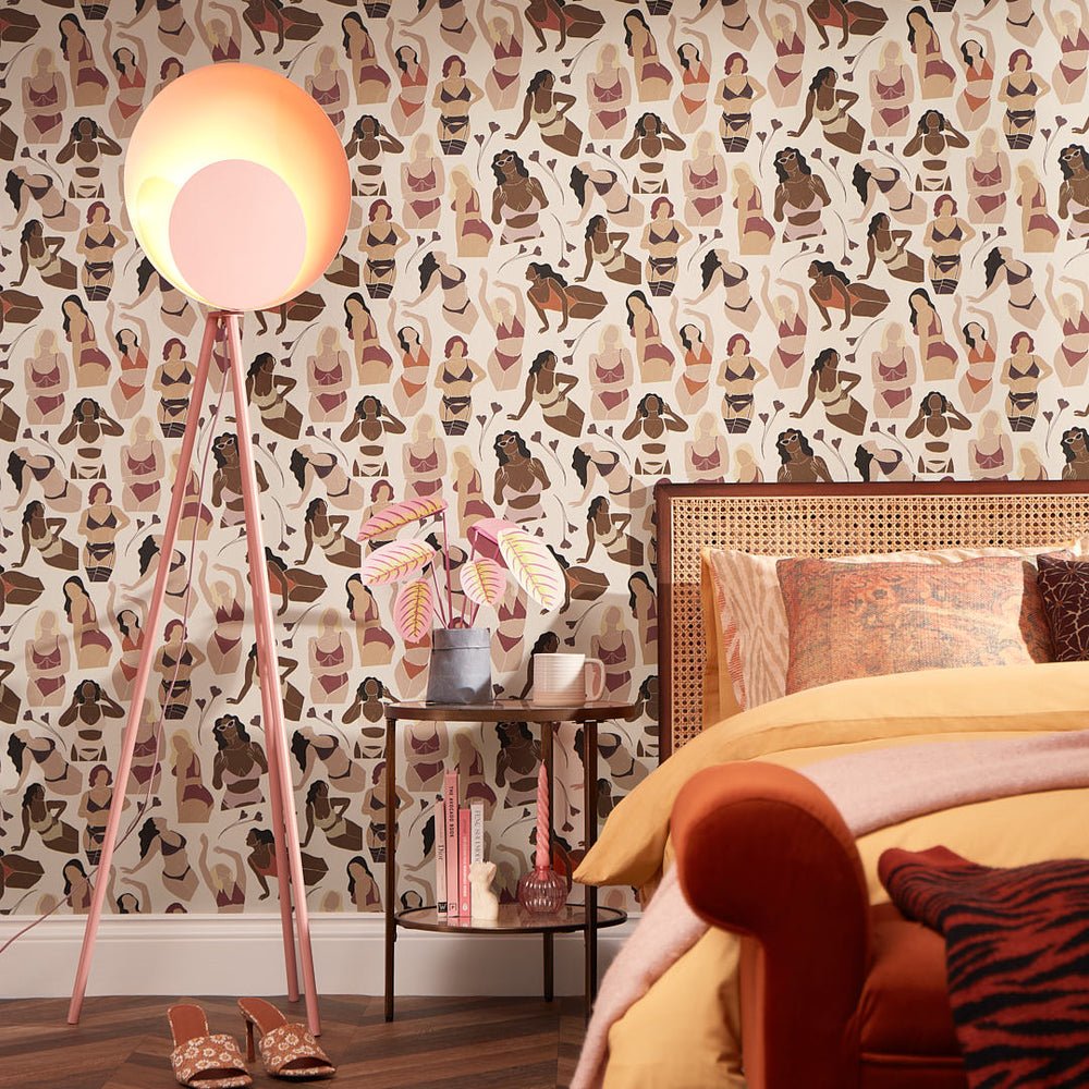 My Body Wallpaper - Neutral Colour Block - Lust Home - LH900153 - Premier Wallcovering
