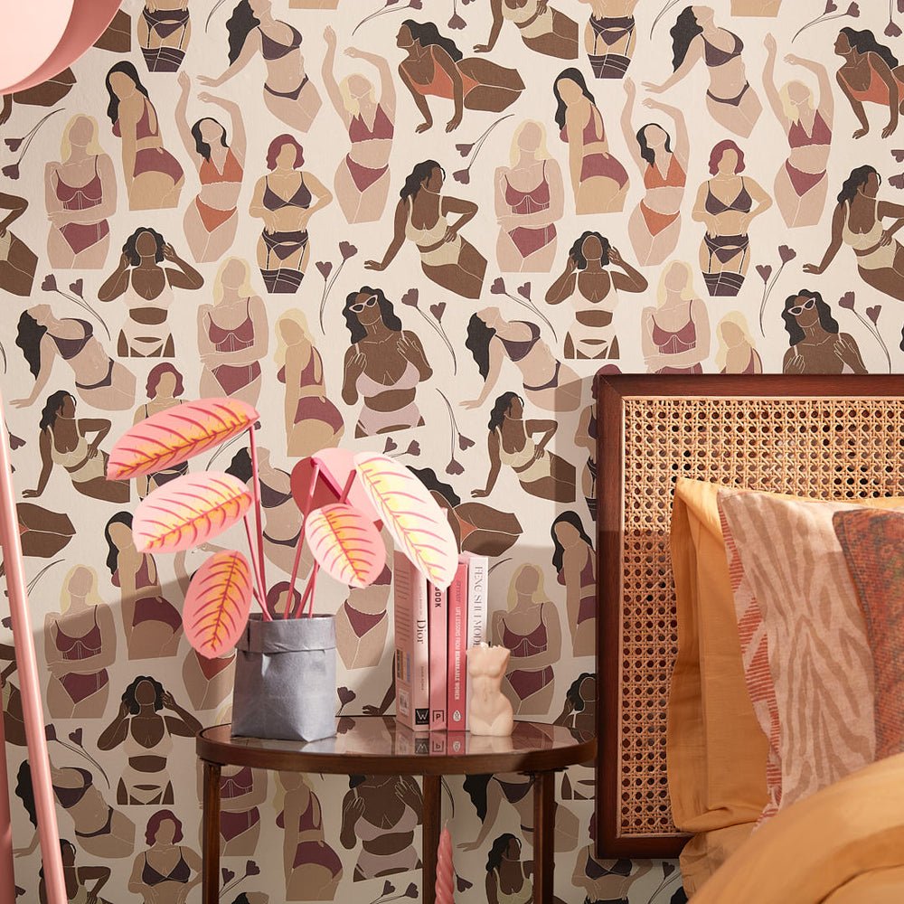 My Body Wallpaper - Neutral Colour Block - Lust Home - LH900153 - Premier Wallcovering