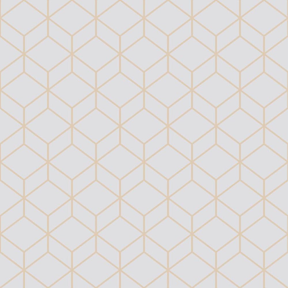 Myrtle Geo Wallpaper - Grey - Superfresco Easy - 104158 - Premier Wallcovering