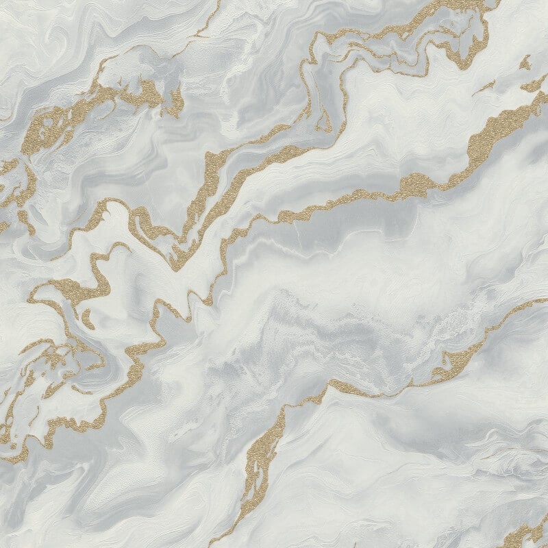 Mystic Marble Metallic Wallpaper - Grey/Gold - Elle Decoration - 10447 - 31 - Premier Wallcovering