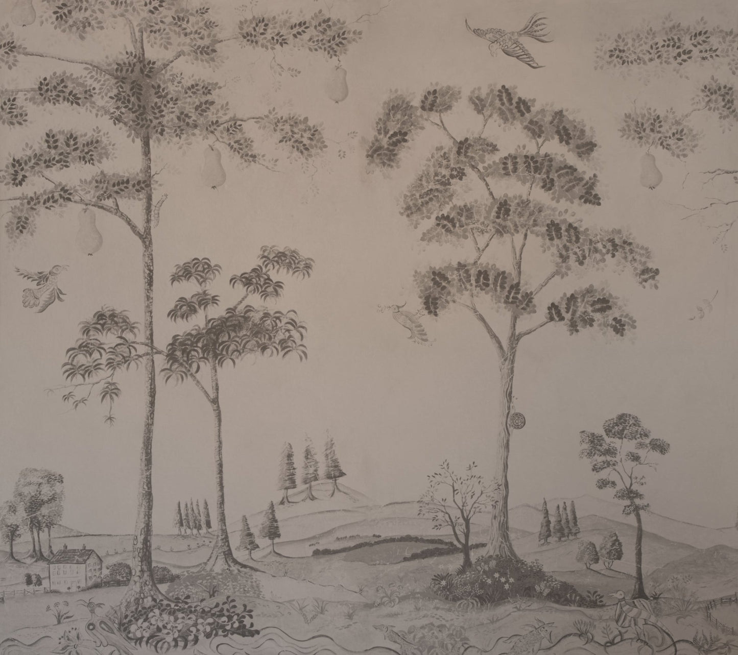 Mythical Land Wallpaper - Peat - Andrew Martin - KKMYLAPE - Premier Wallcovering