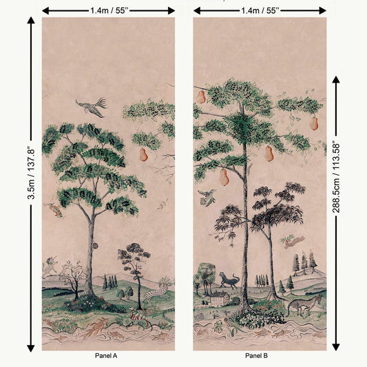 Mythical Land Wallpaper - Daybreak - Andrew Martin - KKMYLA - Premier Wallcovering