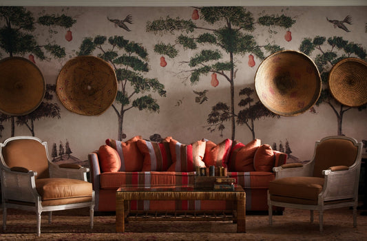 Mythical Land Wallpaper - Vellum - Andrew Martin - KKMYLAVE - Premier Wallcovering