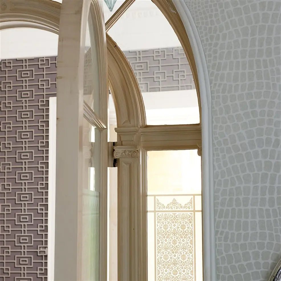 Nabucco Wallpaper - Silver - P539/05 - Designers Guild - Premier Wallcovering