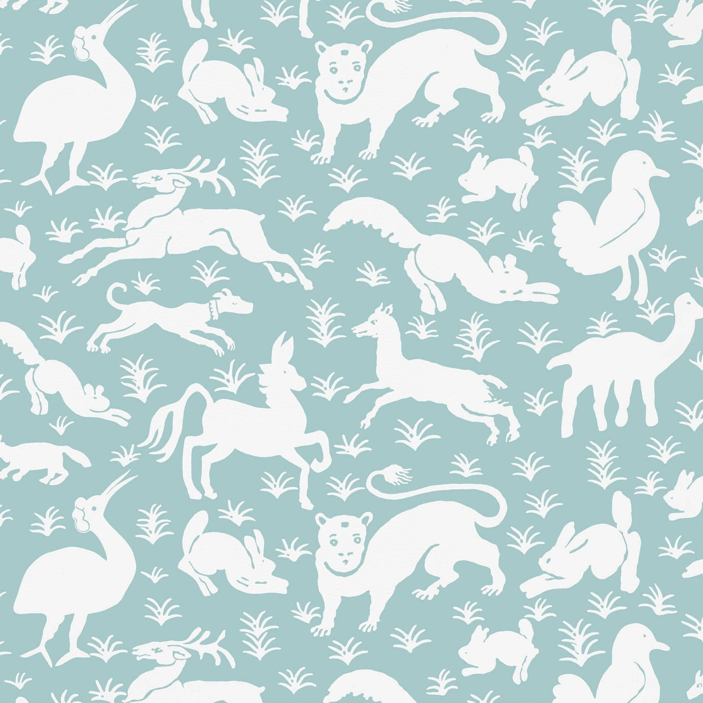 Nairobi Wallpaper - Ocean - Thibaut - T13073 - Premier Wallcovering