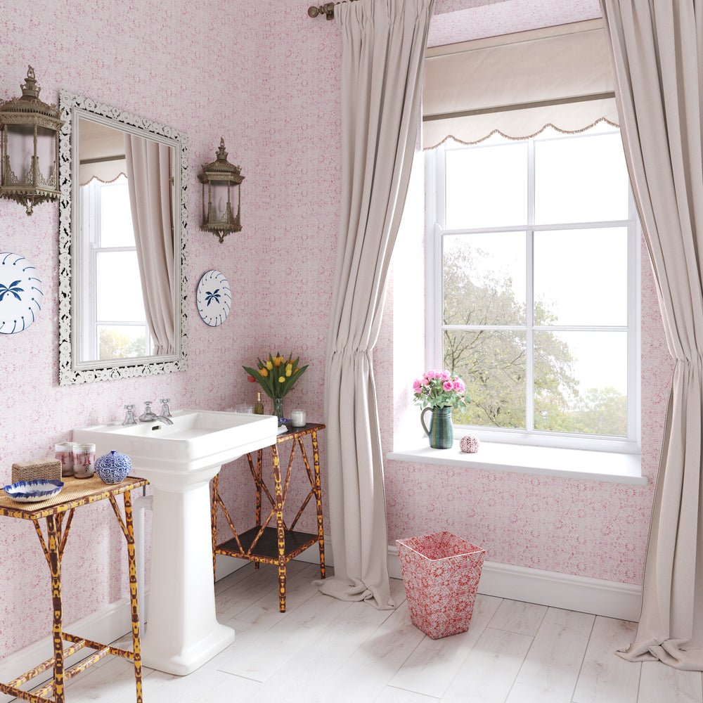 Nankeeng Wallpaper - Pink - Penny Morrison - NANKEENG-PINK - Premier Wallcovering