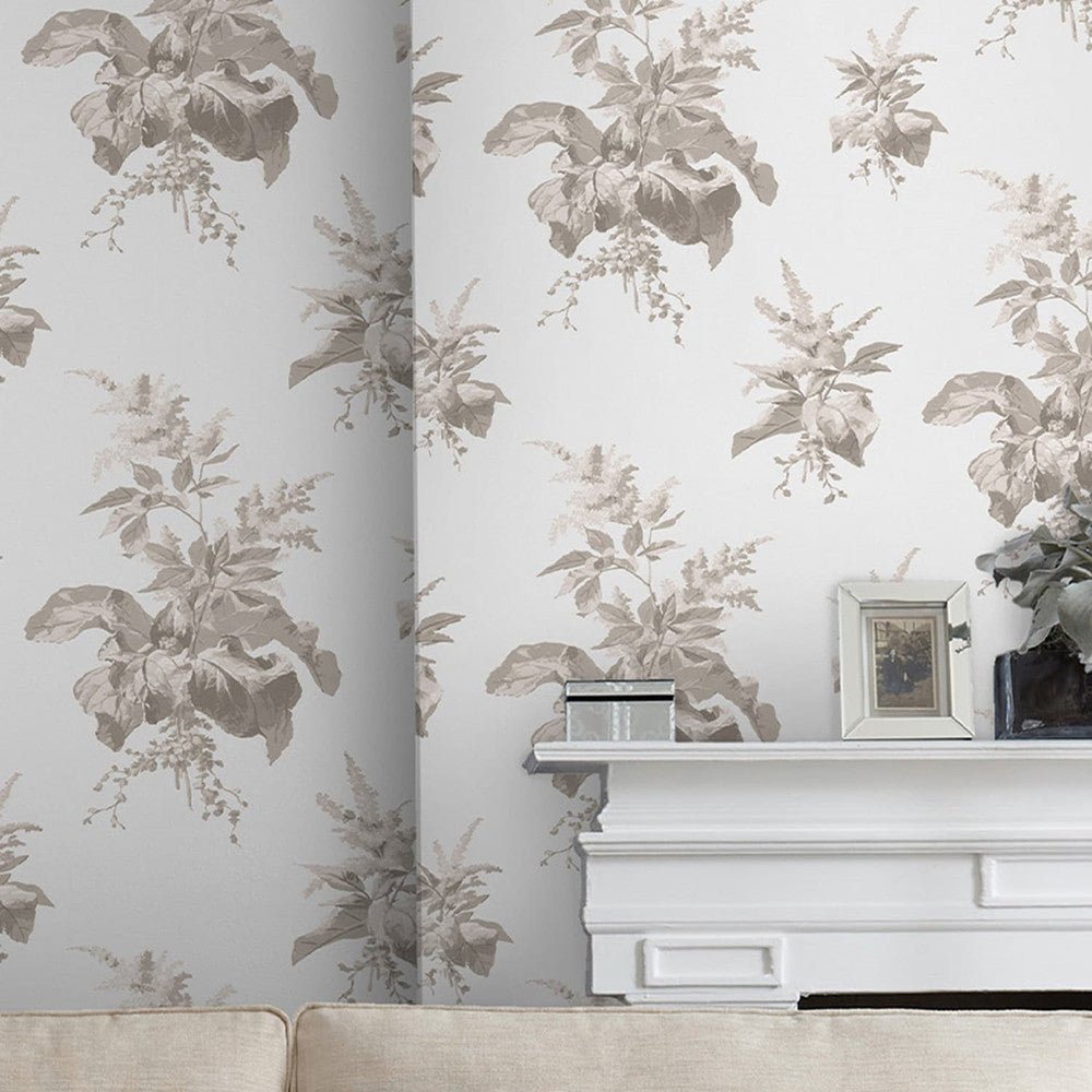 Narberth Wallpaper - Dove Grey - Laura Ashley - 119850 - Premier Wallcovering