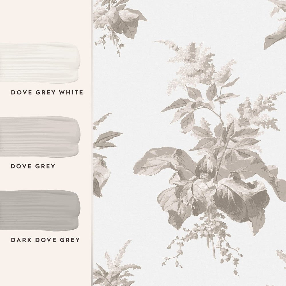 Narberth Wallpaper - Dove Grey - Laura Ashley - 119850 - Premier Wallcovering