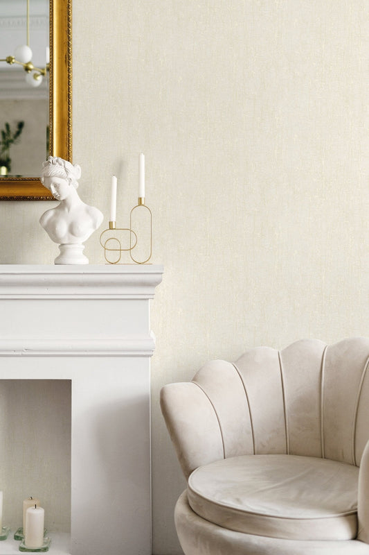 Natural FX 2 Bark Wallpaper - White - Galerie - G67747 - Premier Wallcovering
