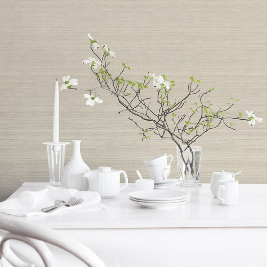 Natural FX 2 Seagrass Wallpaper - Taupe - Galerie - G45419 - Premier Wallcovering