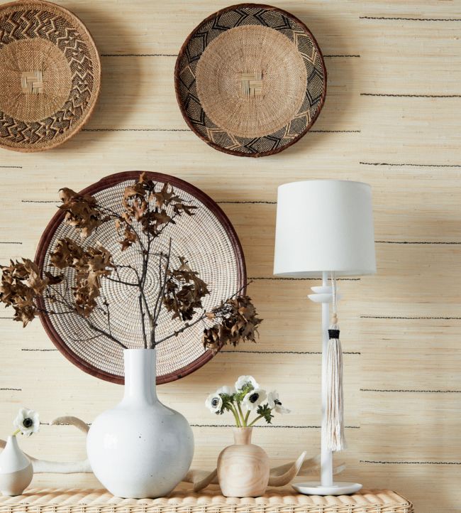 Navajo Wallpaper - Natural - Thibaut - T27018 - Premier Wallcovering