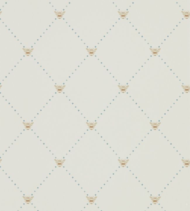 Nectar Wallpaper - Copper/Denim - DHPO216357 - Sanderson - Premier Wallcovering