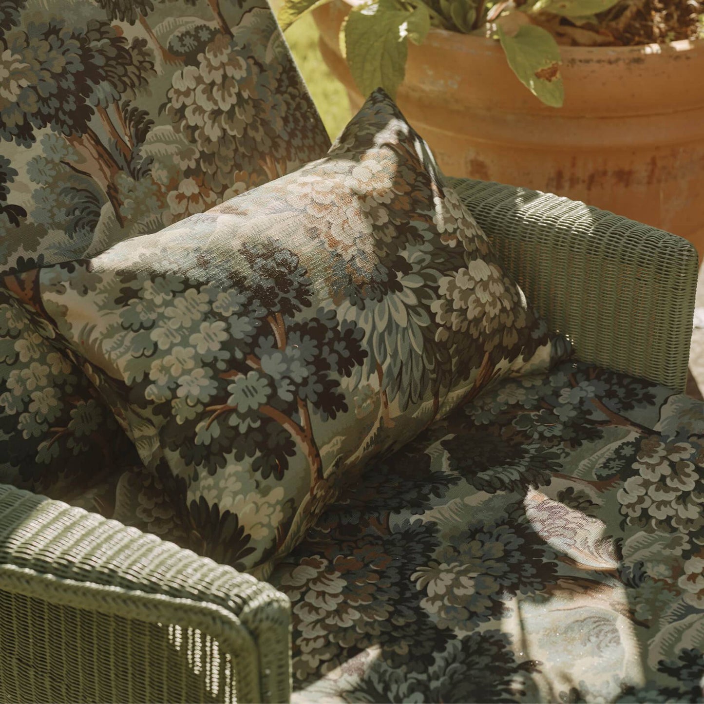 Nemor Recycled Performance Fabric - Bronze - House of Hackney - 1-FA-NMR-RP-BRZ-XXX-XXX - Premier Wallcovering