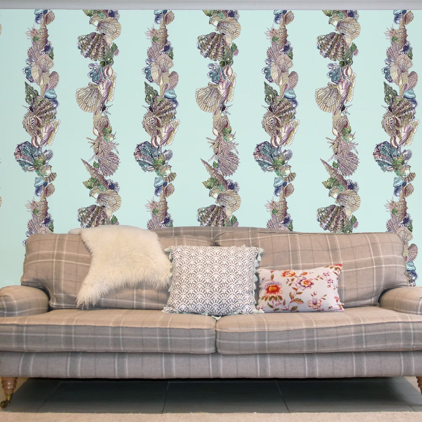 Neptune Stripe Wallpaper - Mermaid - Fraiche - WP18002 - Premier Wallcovering