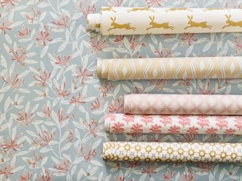 Nerissa Wallpaper - Aqua - J174W - 01 - Jane Churchill - Premier Wallcovering