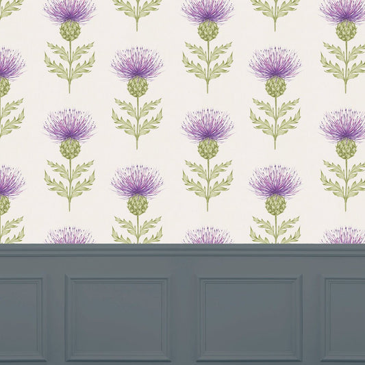 Nessy Wallpaper - Large Damson - Voyage Maison - NESSY/WPO/LDA - Premier Wallcovering