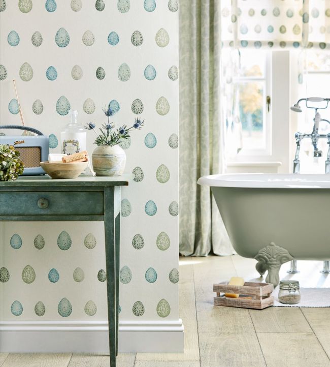 Nest Egg Wallpaper - Eggshell/Ivory - DEBB216502 - Sanderson - Premier Wallcovering