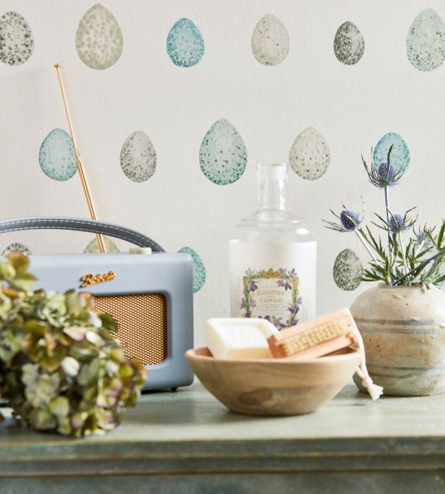 Nest Egg Wallpaper - Eggshell/Ivory - DEBB216502 - Sanderson - Premier Wallcovering