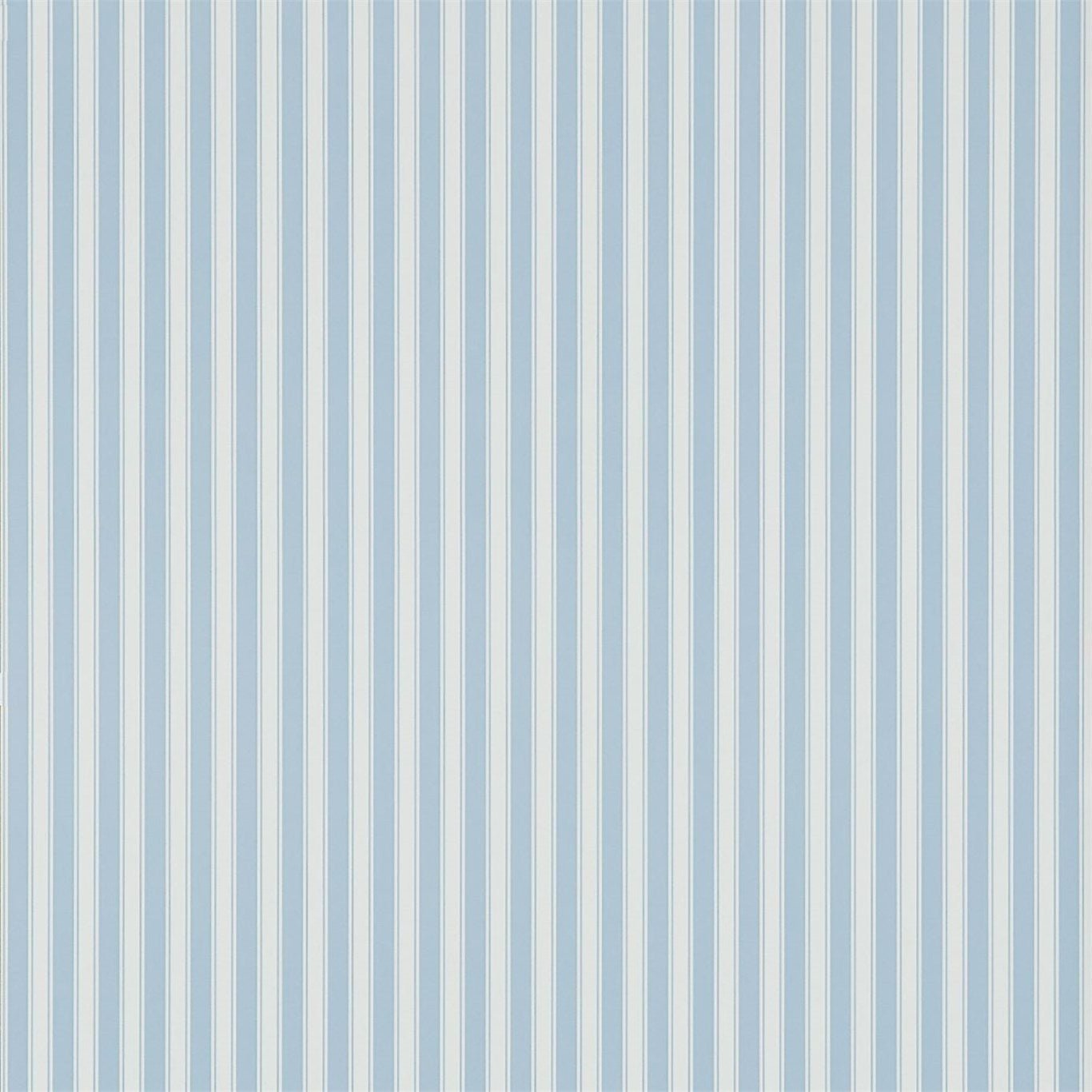 New Tiger Stripe Wallpaper - Blue/Ivory - DCAVTP106 - Sanderson - Premier Wallcovering