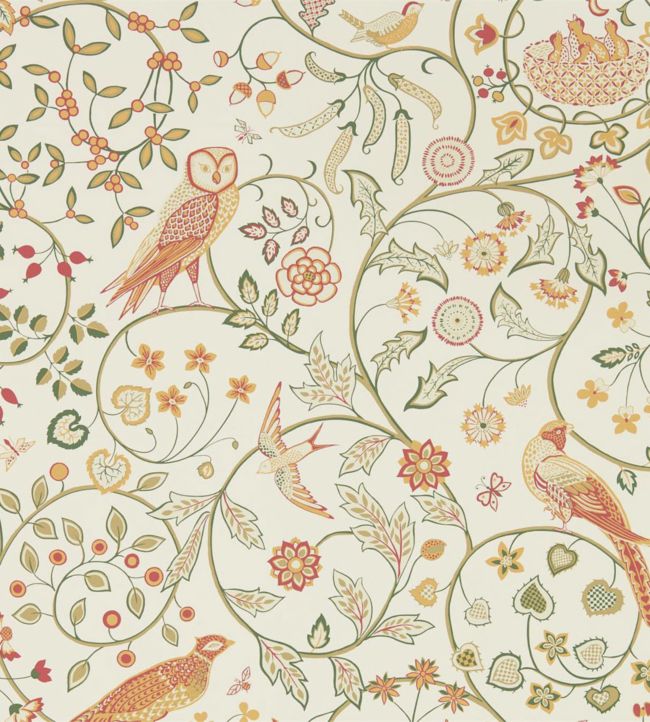 Newill Wallpaper - Ivory Sage - 216705 - Morris & Co - Premier Wallcovering