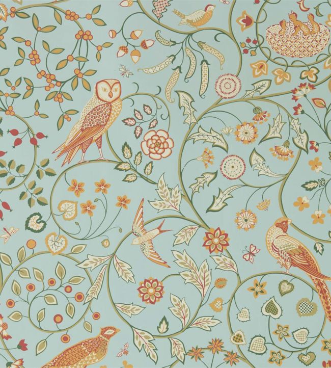 Newill Wallpaper - Peppermint Russet - 216704 - Morris & Co - Premier Wallcovering