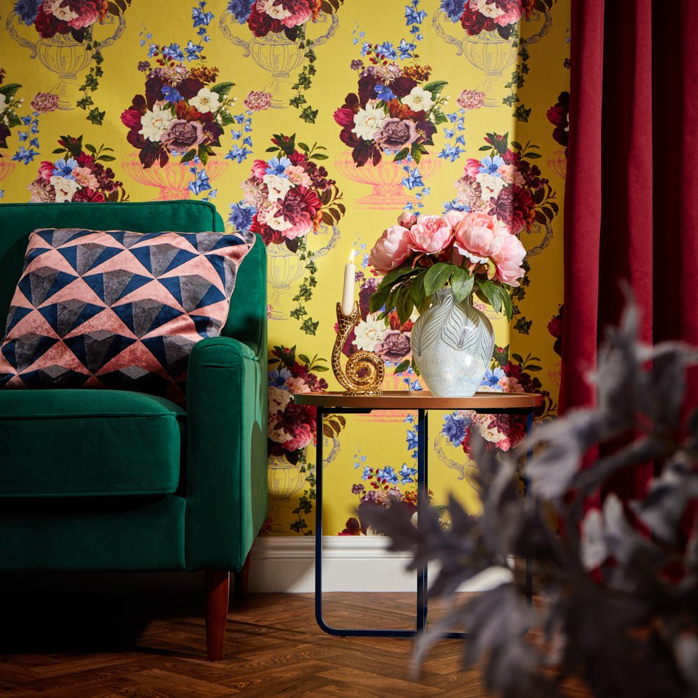 Night At The Mansion Wallpaper - Lemon - Lime - Lust Home - LH900361 - Premier Wallcovering