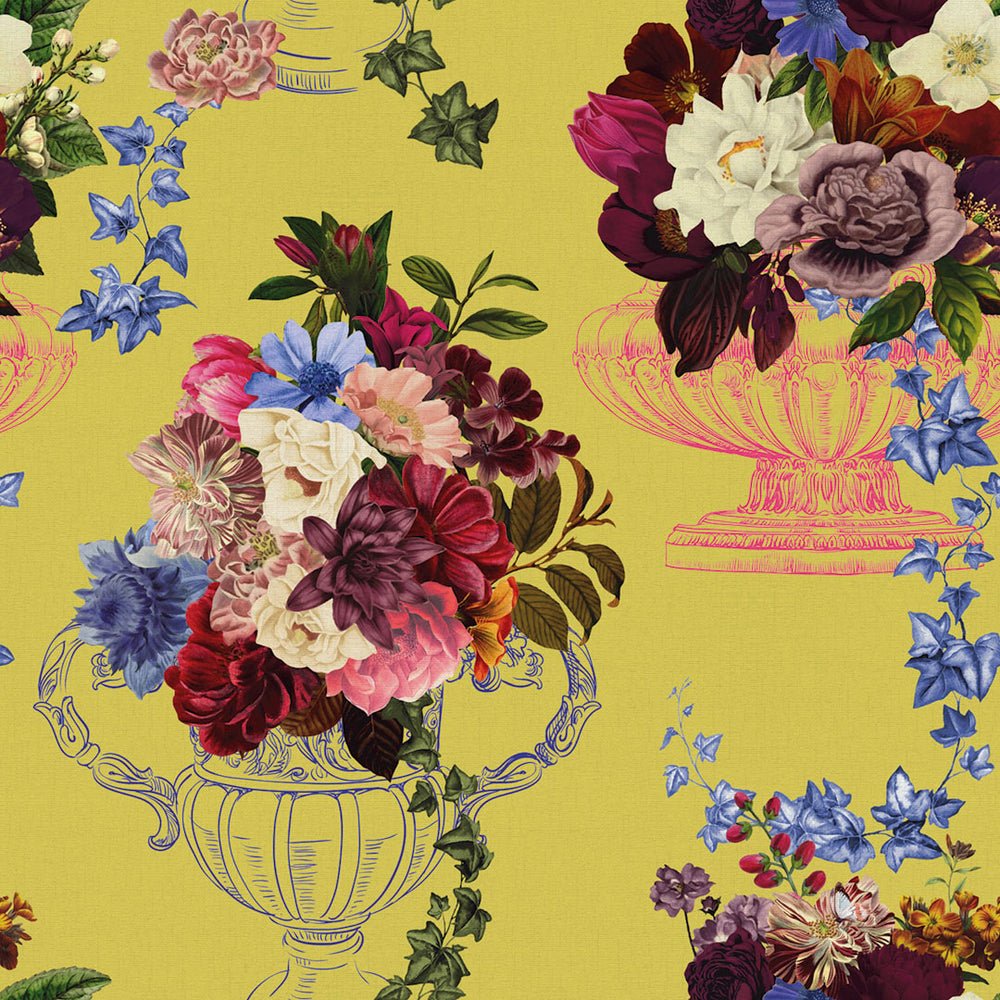 Night At The Mansion Wallpaper - Lemon - Lime - Lust Home - LH900361 - Premier Wallcovering