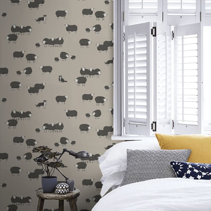 Nip & Lassie Wallpaper - Slaked Lime Dark - Little Greene - 0231NISLAKE - Premier Wallcovering