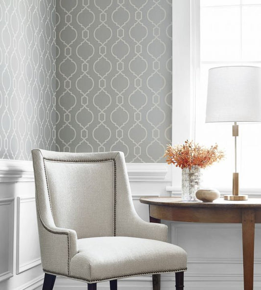 Nisido Bead Wallpaper - Charcoal - Thibaut - T11021 - Premier Wallcovering