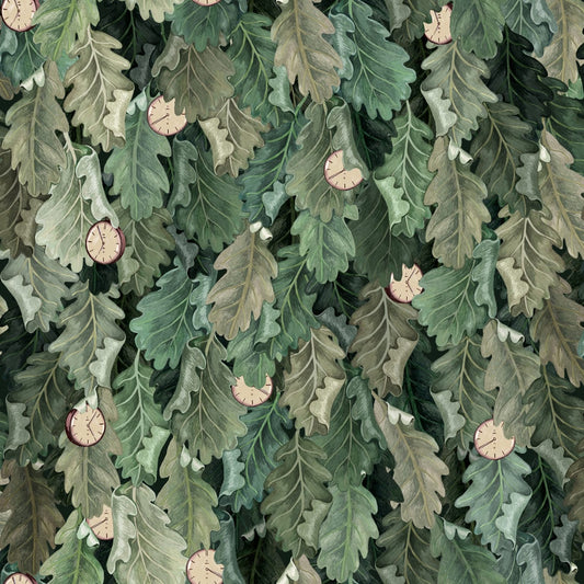 No Time to Waste Wallpaper - Green - Rebel Walls - R19271 - Premier Wallcovering