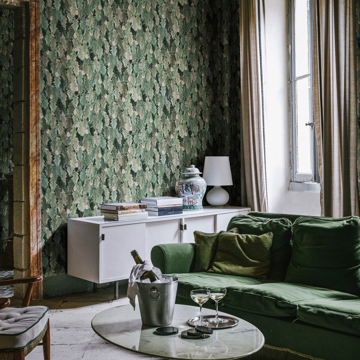 No Time to Waste Wallpaper - Green - Rebel Walls - R19271 - Premier Wallcovering