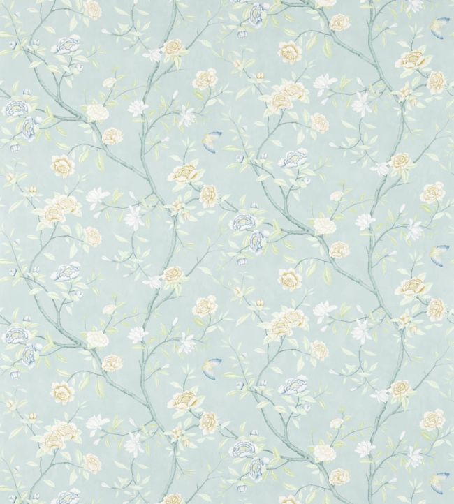 Nostell Priory Wallpaper - Blue/Ivory - ZWOO311419 - Zoffany - Premier Wallcovering