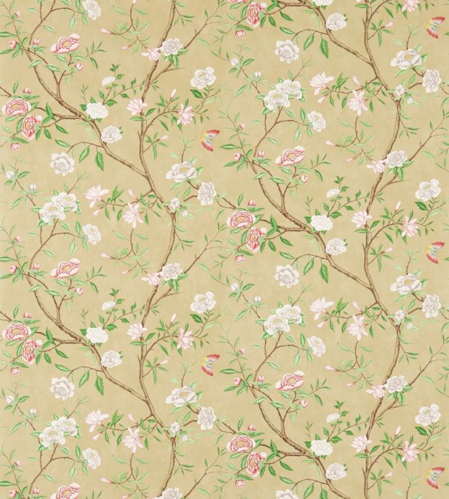 Nostell Priory Wallpaper - Old Gold/Green - ZWOO311418 - Zoffany - Premier Wallcovering